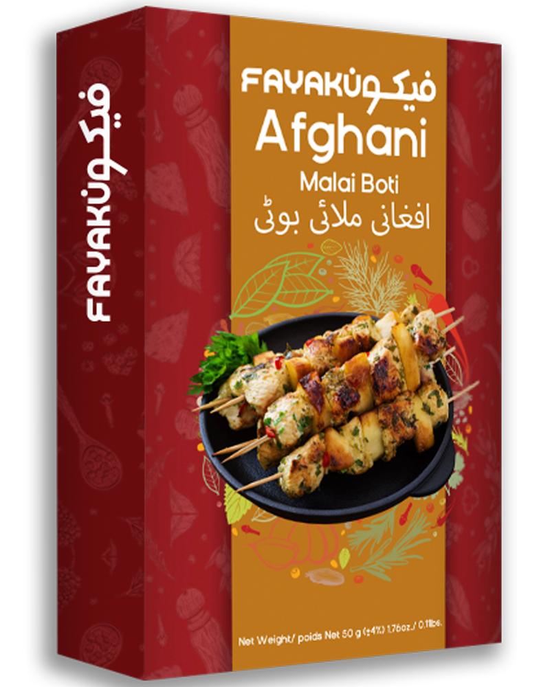 FAYAKUN Afghani Malai Boti – Recipe & Seasoning Mix